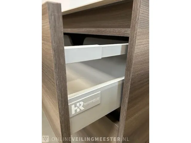 Badmeubel xs- 100cm met keramische wastafel hr badmeubelen, badmeubel, espresso - afbeelding 10 van  11