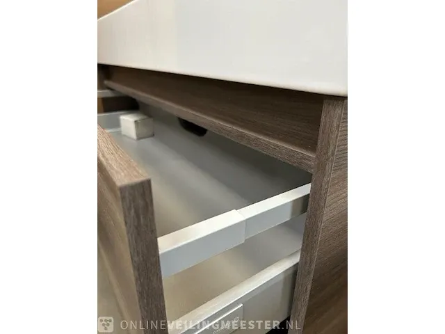 Badmeubel xs- 100cm met keramische wastafel hr badmeubelen, badmeubel, espresso - afbeelding 11 van  11