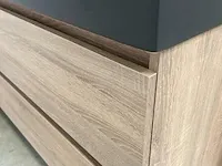 Badmeubel xxl-120 met spiegelkast hr badmeubelen, badmeubel, grijs eiken - afbeelding 3 van  11