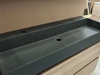 Badmeubel xxl-120 met spiegelkast hr badmeubelen, badmeubel, grijs eiken - afbeelding 6 van  11