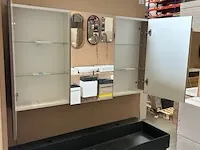 Badmeubel xxl-120 met spiegelkast hr badmeubelen, badmeubel, grijs eiken - afbeelding 9 van  11