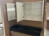 Badmeubel xxl-120 met spiegelkast hr badmeubelen, badmeubel, grijs eiken - afbeelding 10 van  11