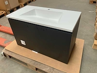 Badmeubel zwart 90cm - afbeelding 6 van  7
