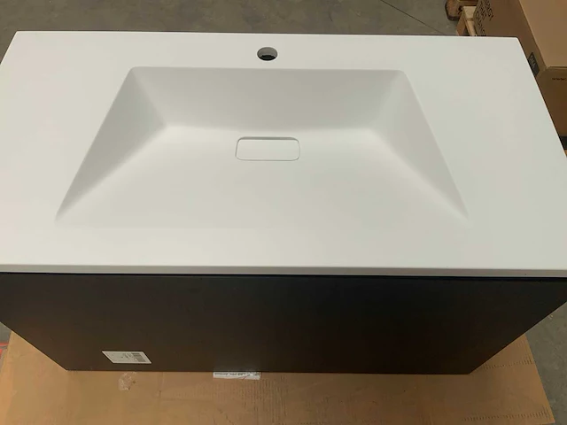 Badmeubel zwart 90cm - afbeelding 7 van  7