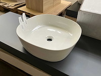 Badmeubelblad met waskom (140x46 cm) - afbeelding 2 van  3