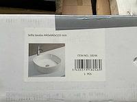 Badmeubelblad met waskom (140x46 cm) - afbeelding 3 van  3