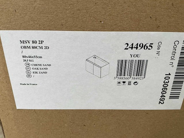 Badmeubelkast (80x45 cm) - afbeelding 3 van  3