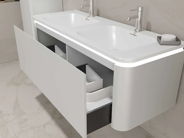 Badmeubelset - vonato - 2-persoons 120 cm - afbeelding 4 van  5