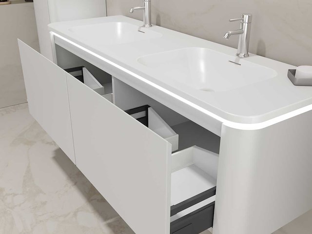 Badmeubelset - vonato - lumi 140 - 2-persoons 140 cm - afbeelding 4 van  5