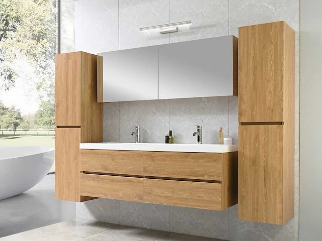 Badmeubelset - vonato - luxury 0 - 2-persoons 145 cm - afbeelding 5 van  12