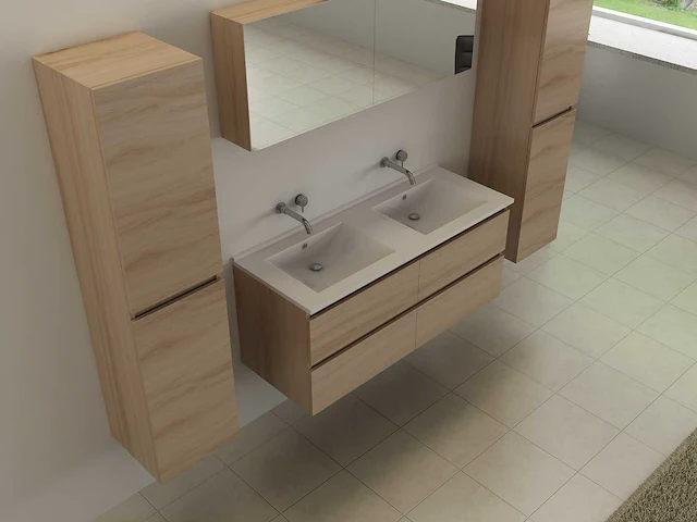 Badmeubelset - vonato - modular 0 - 2-persoons 120 cm - afbeelding 10 van  11