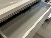 Badmeubelset 100cm - glans wit + spiegelkast hr badmeubelen, badmeubel, wit hoogglans - afbeelding 7 van  11