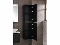 Badmeubelset 120cm mat zwart (met hangkast) - afbeelding 13 van  13