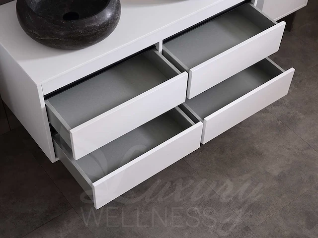 Badmeubelset 120cm (mat zwart of mat wit) - afbeelding 5 van  27