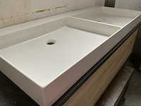 Badmeubelset 142x53cm met granieten blad en dubbele wastafel - afbeelding 5 van  7