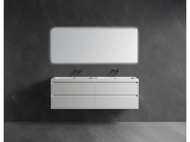 Badmeubelset 160cm (mat zwart of mat wit) - afbeelding 10 van  12