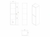 Badmeubelset 60cm mat zwart (met hangkast) - afbeelding 4 van  13