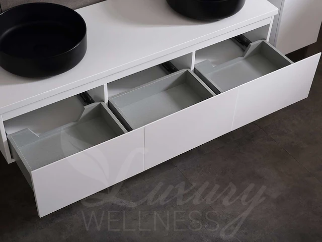 Badmeubelset mat wit 120,150 of 180cm keuze - afbeelding 17 van  49