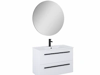 Badmeubelset met spiegel en wastafel 80 cm atlantic, stella - afbeelding 1 van  5