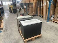 Badmeubelset zwart 80cm - afbeelding 1 van  10