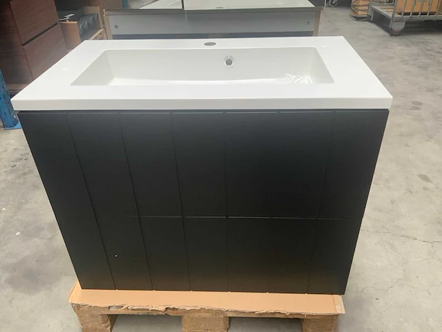 Badmeubelset zwart 80cm - afbeelding 3 van  10