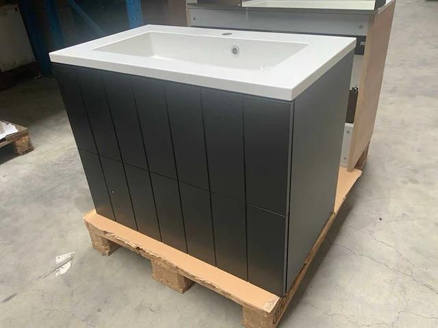 Badmeubelset zwart 80cm - afbeelding 4 van  10