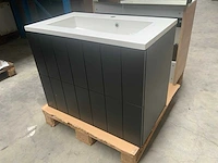 Badmeubelset zwart 80cm - afbeelding 4 van  10
