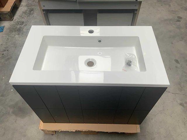 Badmeubelset zwart 80cm - afbeelding 9 van  10