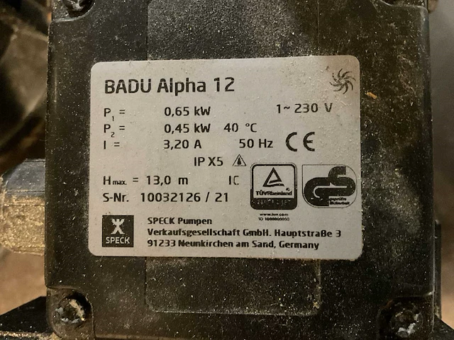 Badu alpha 12 zwembadpomp met filter - afbeelding 5 van  8