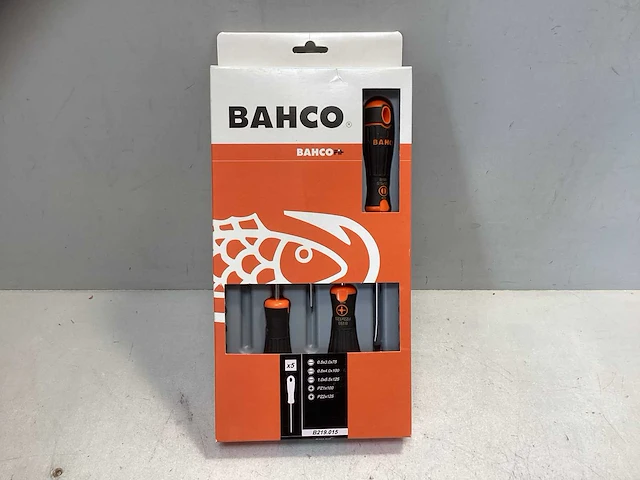 Bahco b219.015 bahcofit schroevendraaierset met rubber greep, gleuf- 5-delig (2x) - afbeelding 1 van  2
