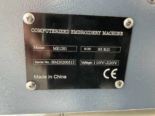 Bai me1201 borduurmachine - afbeelding 7 van  16