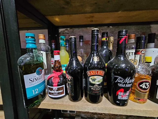Baileys, tia maria, johny walker, etc. - flessen drank (44x) - afbeelding 4 van  5