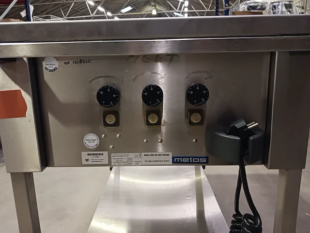 Bain marie wagen, 3 bakken, gastronorm metos, 3 x 1/1, bouwjaar 2011 - afbeelding 12 van  12