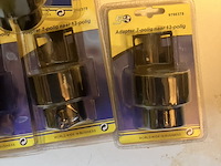 Bakje met aanhangwagenstekker en verloopstekkers 7 stuks - afbeelding 8 van  9