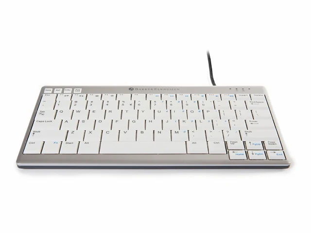Bakkerelkhuizen ultraboard 950 toetsenbord usb qwerty us international zilver, wit - afbeelding 2 van  4