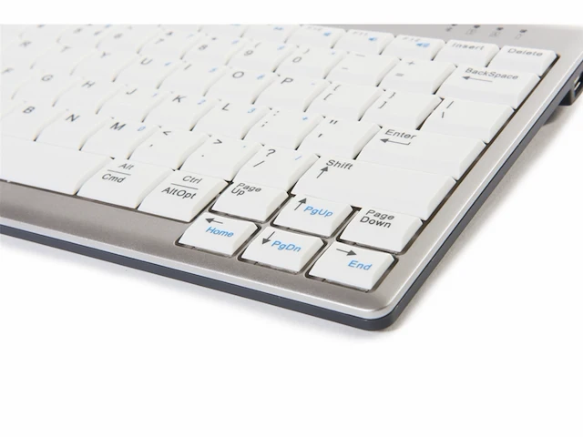 Bakkerelkhuizen ultraboard 950 toetsenbord usb qwerty us international zilver, wit - afbeelding 3 van  4