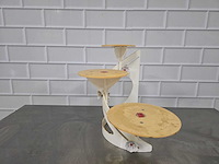 Bakkerij de gier - 3-delige bruidstaart etagiere - afbeelding 1 van  4