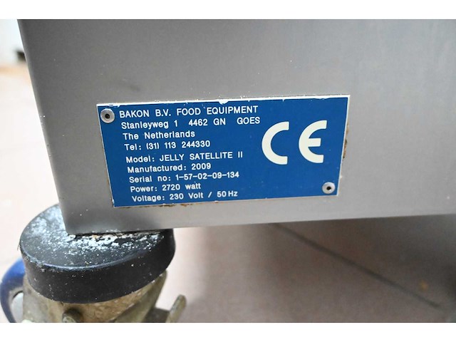 Bakon jelly satellite 2 rvs geleispuitmachine - afbeelding 6 van  6