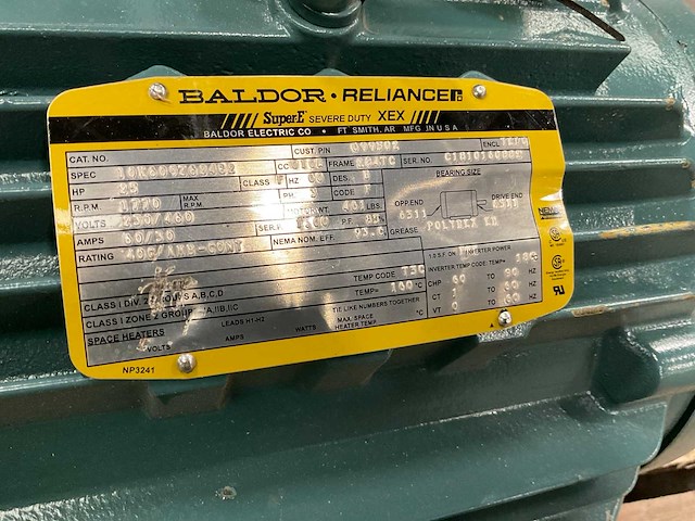 Baldor elektromotor - afbeelding 5 van  5