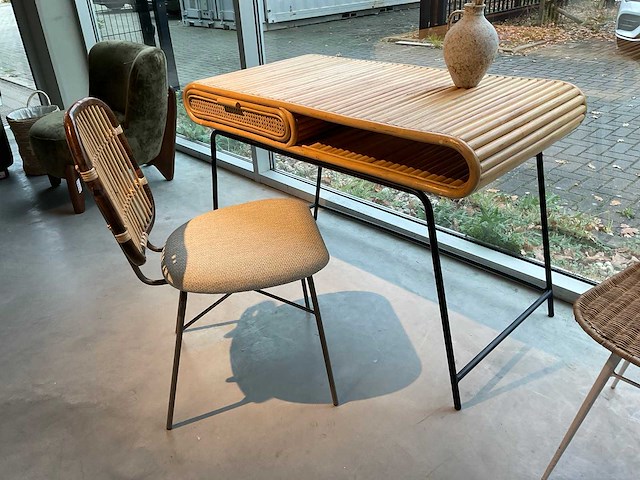 Bali bureau met stoel - afbeelding 2 van  8