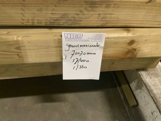 Balken gewolmaniseerd (17x) - afbeelding 4 van  4