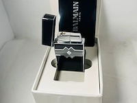 Balmain paris aansteker - limited edition black & silver - afbeelding 2 van  8