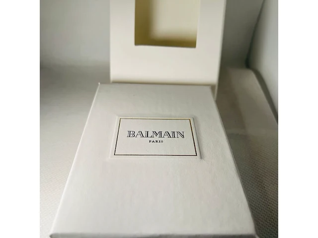 Balmain paris aansteker - limited edition black & silver - afbeelding 8 van  8