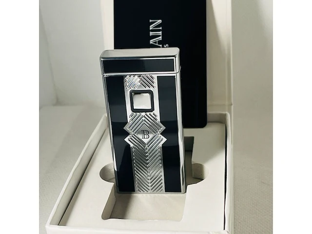 Balmain paris aansteker - limited edition black & silver - afbeelding 2 van  7