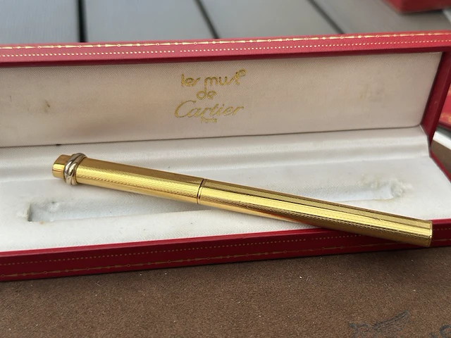 Balpen, cartier, de must trinity, goud - afbeelding 2 van  7
