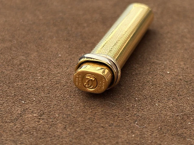 Balpen, cartier, de must trinity, goud - afbeelding 5 van  7