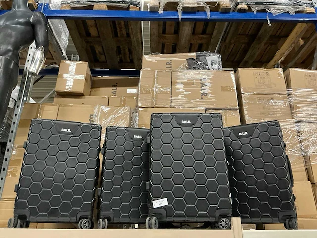 Balr romeo embossed hexagon suitcases m (4x) - afbeelding 1 van  2
