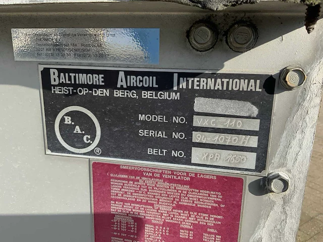Baltimore aircoil international - vxc-110 - condenser - afbeelding 5 van  5