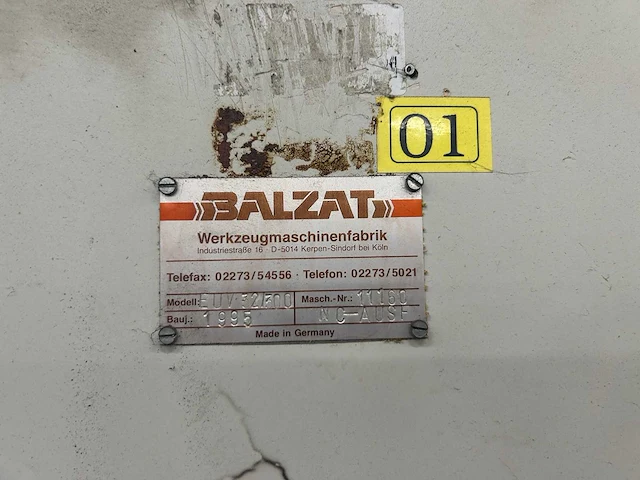 Balzat - euv 32/300 - slotting machines - 1995 - afbeelding 6 van  10