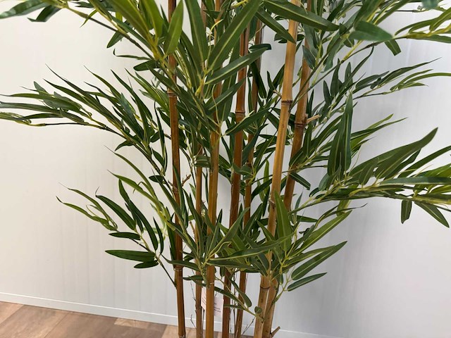 Bamboe kunstplant (2x) (210cm hoog) - afbeelding 13 van  14